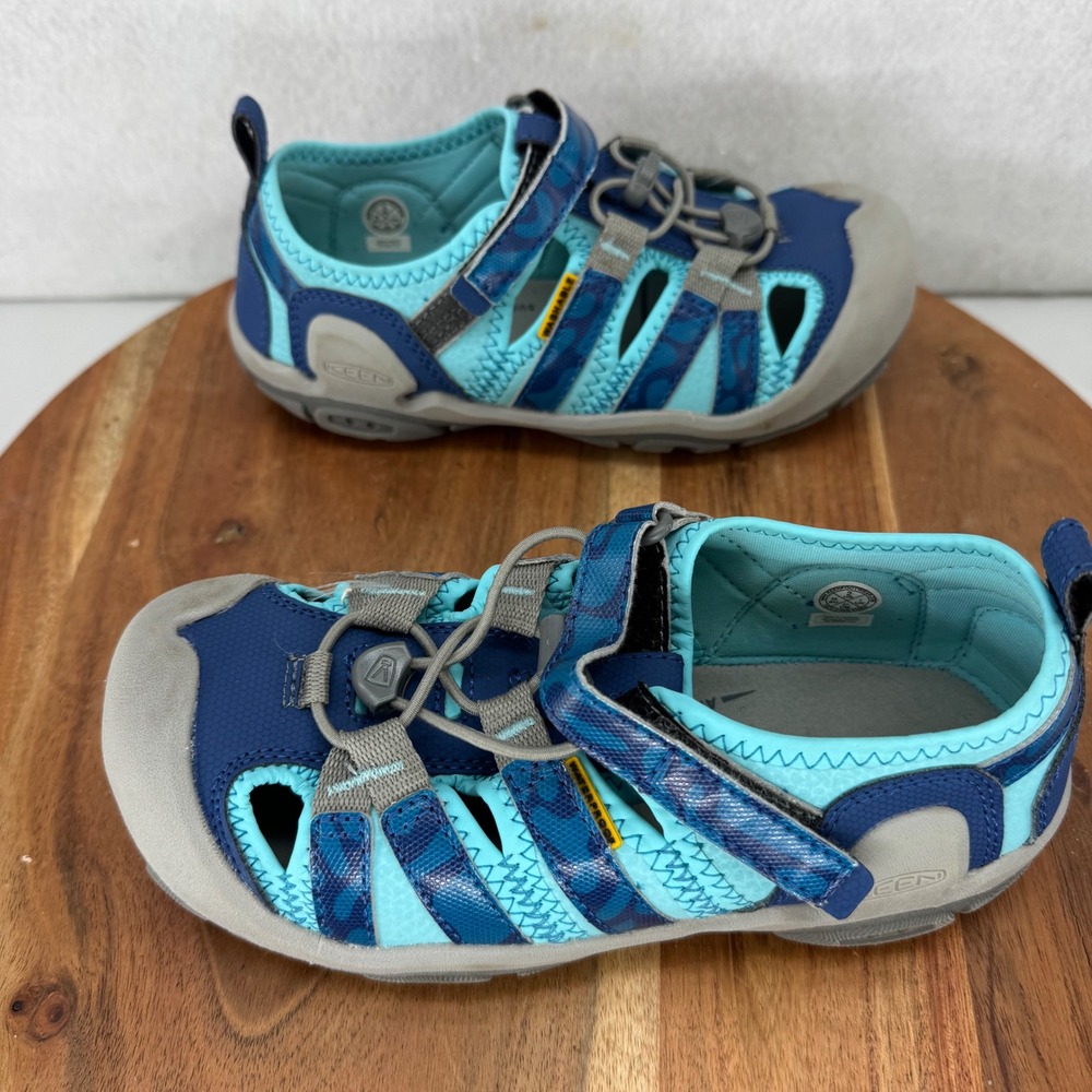 KEEN Washable Youth Size 2 Blue Gray‎ Water Hiking Shoes Durable Outdoors - Picture 6 of 10